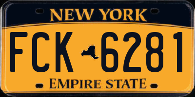 NY license plate FCK6281