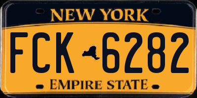 NY license plate FCK6282