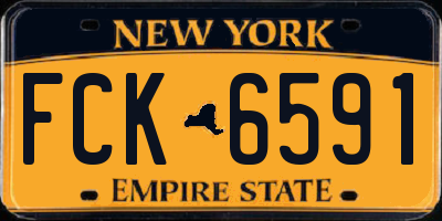 NY license plate FCK6591