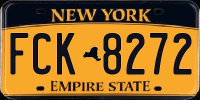 NY license plate FCK8272