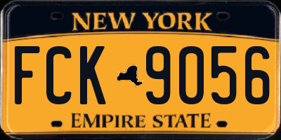 NY license plate FCK9056