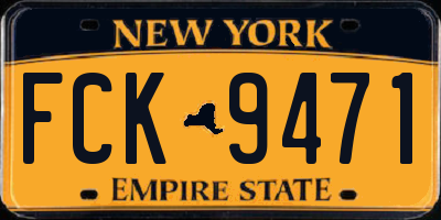 NY license plate FCK9471