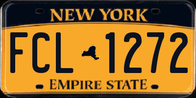 NY license plate FCL1272