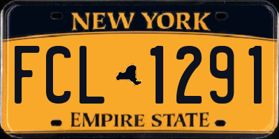 NY license plate FCL1291