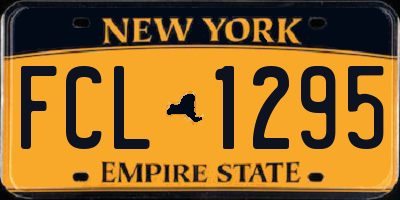 NY license plate FCL1295