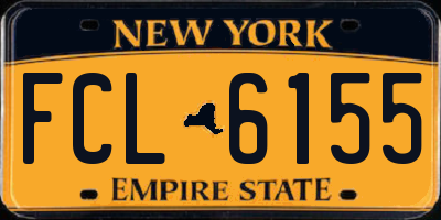 NY license plate FCL6155