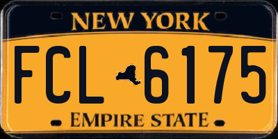 NY license plate FCL6175