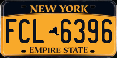 NY license plate FCL6396