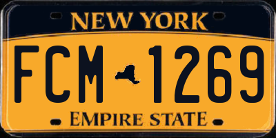 NY license plate FCM1269