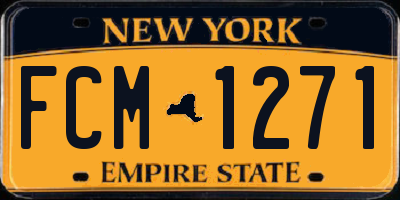 NY license plate FCM1271