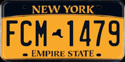 NY license plate FCM1479