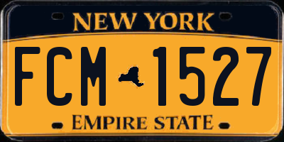 NY license plate FCM1527