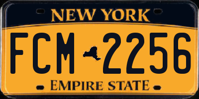 NY license plate FCM2256