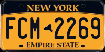 NY license plate FCM2269