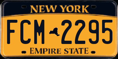 NY license plate FCM2295