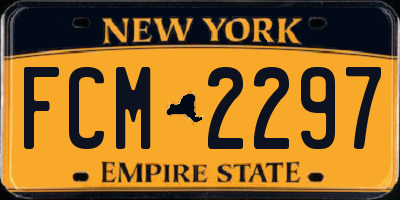 NY license plate FCM2297