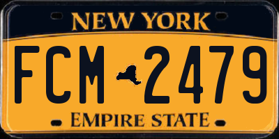 NY license plate FCM2479
