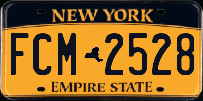 NY license plate FCM2528