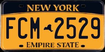 NY license plate FCM2529