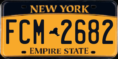NY license plate FCM2682
