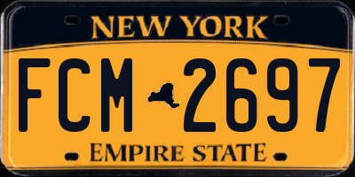 NY license plate FCM2697