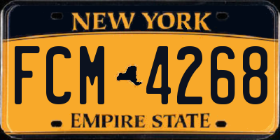 NY license plate FCM4268