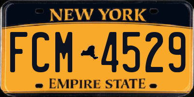 NY license plate FCM4529