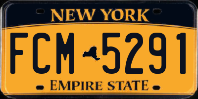 NY license plate FCM5291