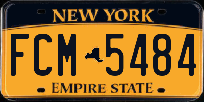 NY license plate FCM5484