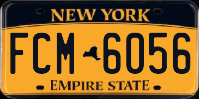 NY license plate FCM6056