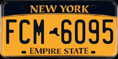 NY license plate FCM6095