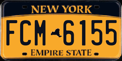 NY license plate FCM6155