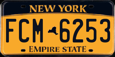 NY license plate FCM6253