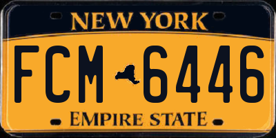 NY license plate FCM6446