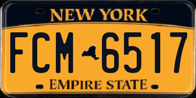 NY license plate FCM6517