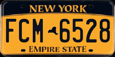 NY license plate FCM6528