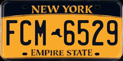 NY license plate FCM6529