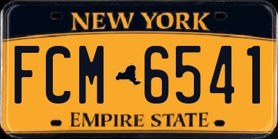NY license plate FCM6541