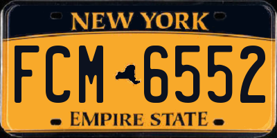 NY license plate FCM6552
