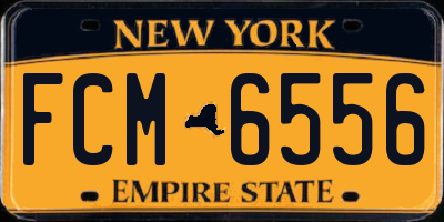 NY license plate FCM6556