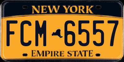 NY license plate FCM6557