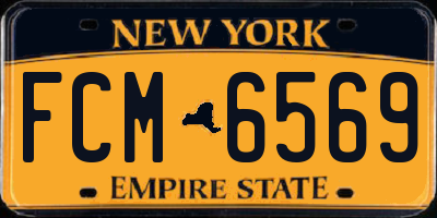NY license plate FCM6569