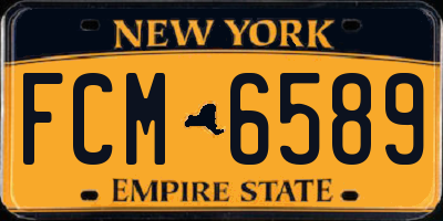 NY license plate FCM6589