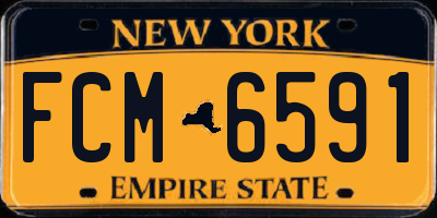 NY license plate FCM6591