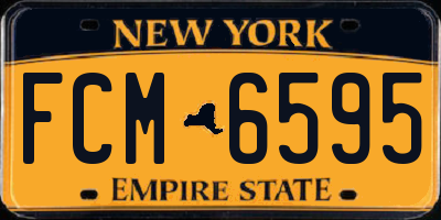 NY license plate FCM6595