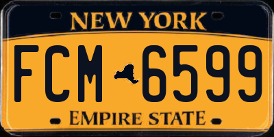 NY license plate FCM6599