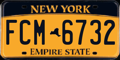 NY license plate FCM6732