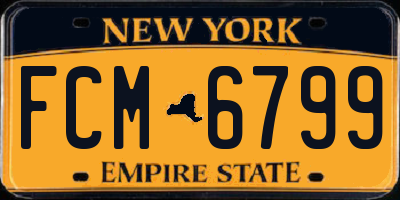 NY license plate FCM6799