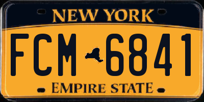 NY license plate FCM6841