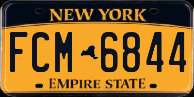 NY license plate FCM6844